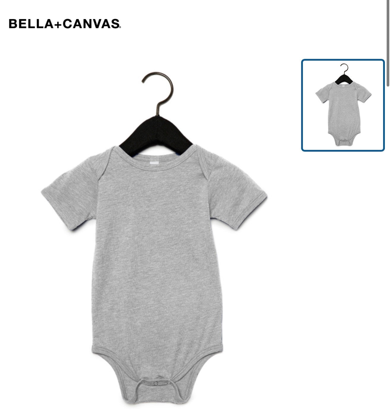 Infant size Peanut onesie