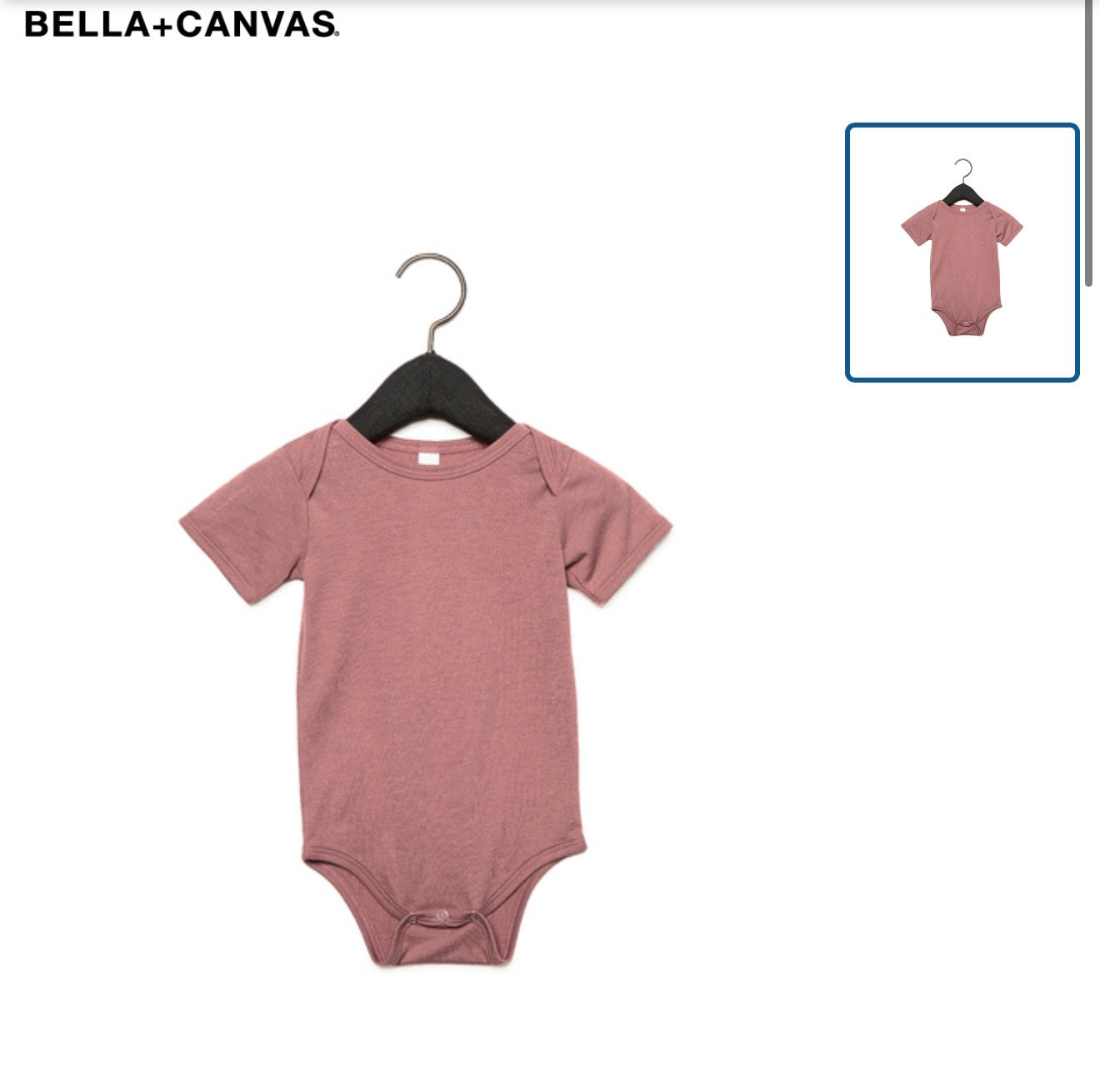 Infant size Peanut onesie